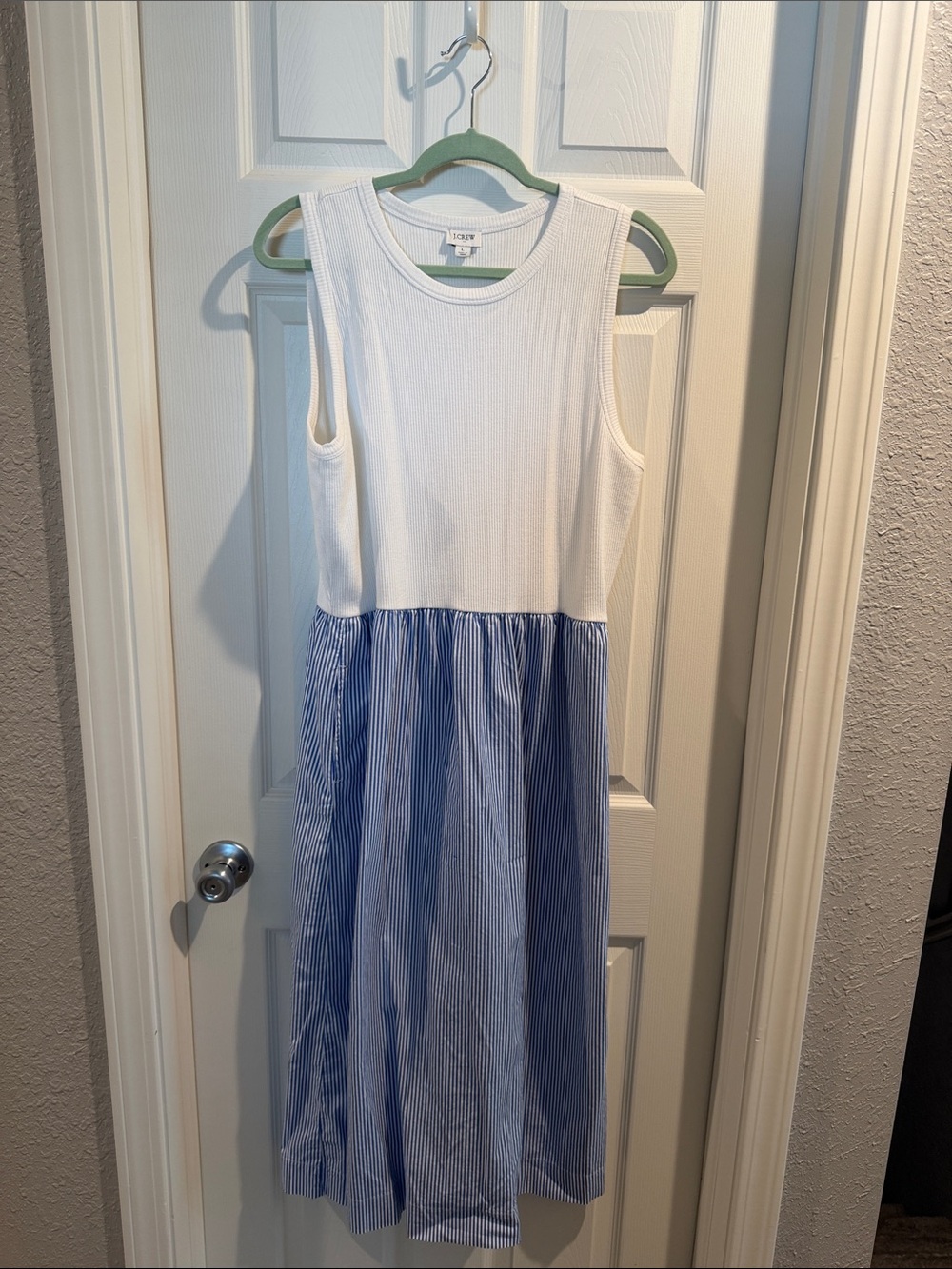 J. Crew Cotton Blend Dress — Large
